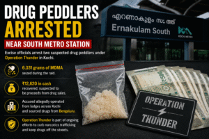 Drug Peddlers Arrested Near South Metro Station