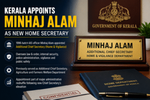 Kerala Appoints Minhaj Alam as New Home Secretary