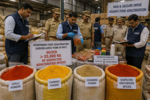 Massive Food Adulteration Crackdown Uncovers Unsafe Spices in Hyderabad