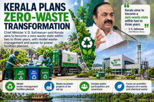 Kerala Aims to Become Zero-Waste State Within Three Years
