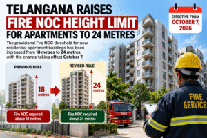 Telangana Raises Fire NOC Height Threshold for Residential Apartments to 24 Metres